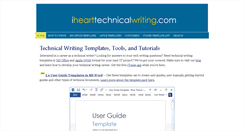 Desktop Screenshot of ihearttechnicalwriting.com